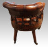 Victorian Leather desk chair rear