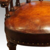 Victorian Leather desk chair seat detail