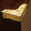 Victorian brass bound officers military chest corner