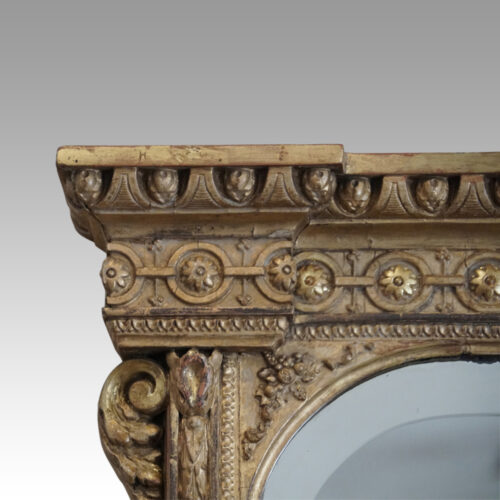 Victorian gilt over mantle top detail
