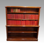Victorian mahogany 2 tier open bookcase
