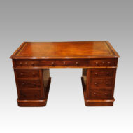 Victorian mahogany pedestal desk