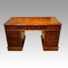 Victorian mahogany pedestal desk front