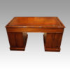 Victorian mahogany pedestal desk rear