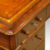 Victorian mahogany pedestal desk round corner