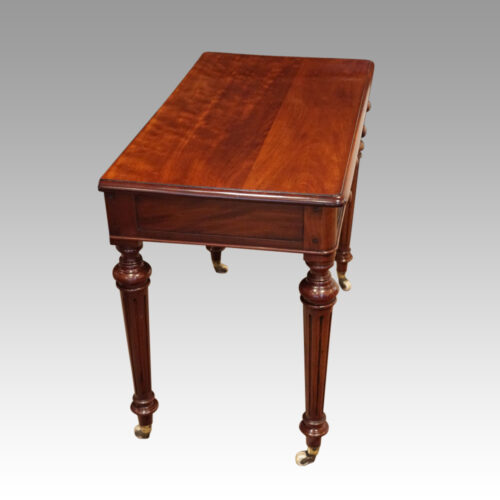 Victorian mahogany side table end view