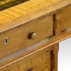 Victorian oak partners desk drawer detail