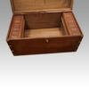 Victorian teak brass bound military chest interior