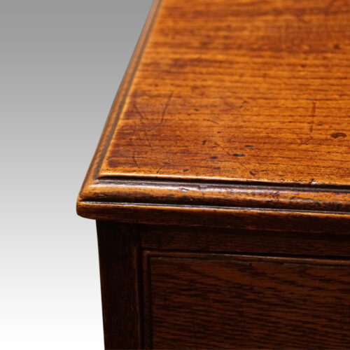 Antique elm chest edge