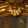 Antique gilt oval mirror shell
