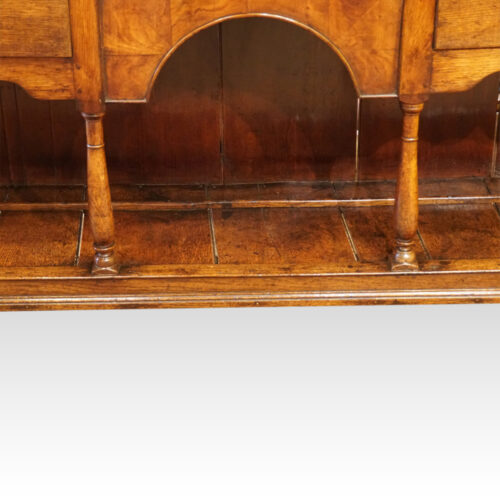 Antique oak dresser base arch