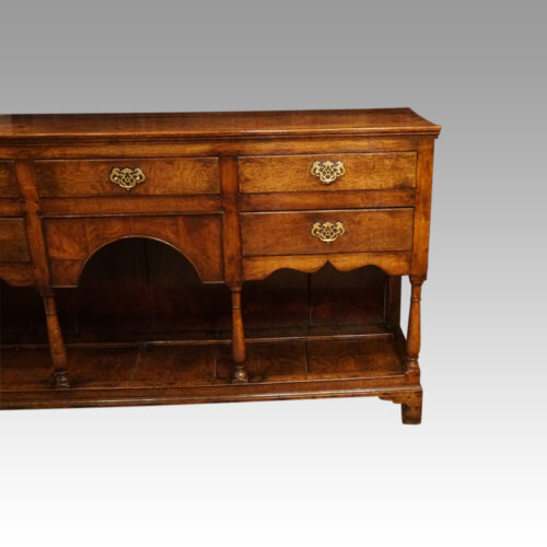 Antique oak dresser base end drawers (2)