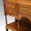 Antique oak dresser base leg