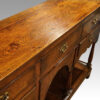 Antique oak dresser base top mark