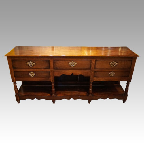 Antique oak pot board dresser