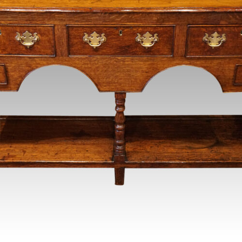 Antique oak small dresser base centre