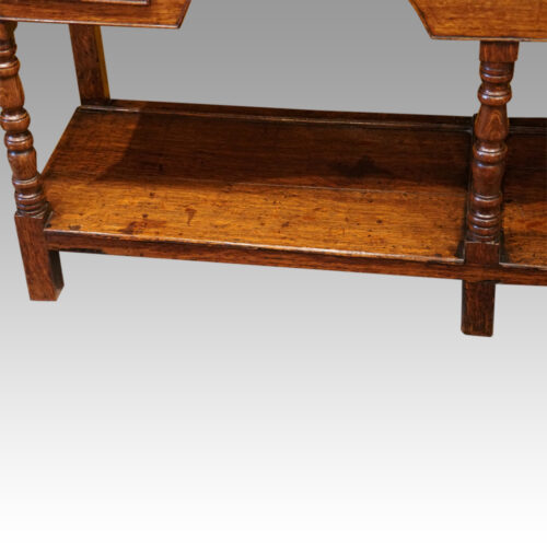 Antique oak small dresser base pot board