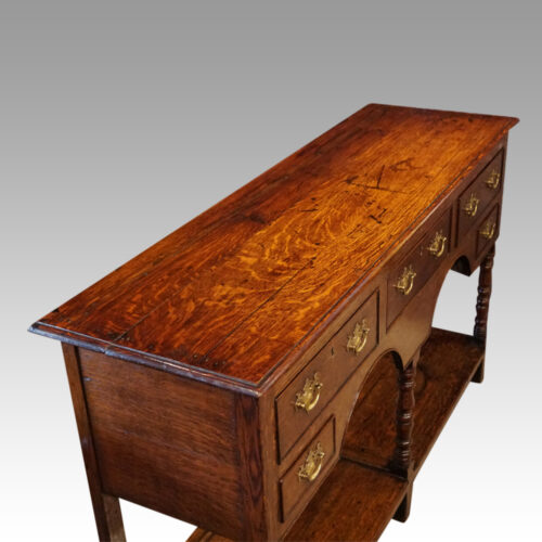 Antique oak small dresser base top