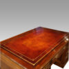 Edwardian mahogany partners desk at angle top