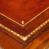 Edwardian mahogany partners desk gilt tooling detail