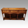 Georgian oak inlaid dresser base
