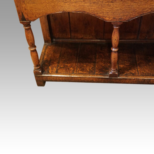 Georgian oak inlaid dresser base base