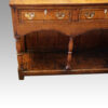 Georgian oak inlaid dresser base drawer detail