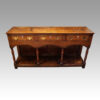 Georgian oak inlaid dresser base front