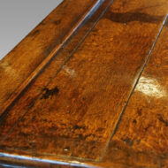 Georgian oak inlaid dresser base top end
