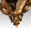 Gilt cartouche shaped mirror base