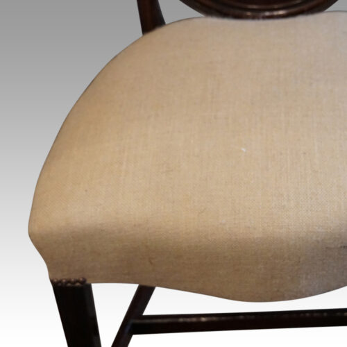 Harlequin set of 14 dining chairs hessian seat
