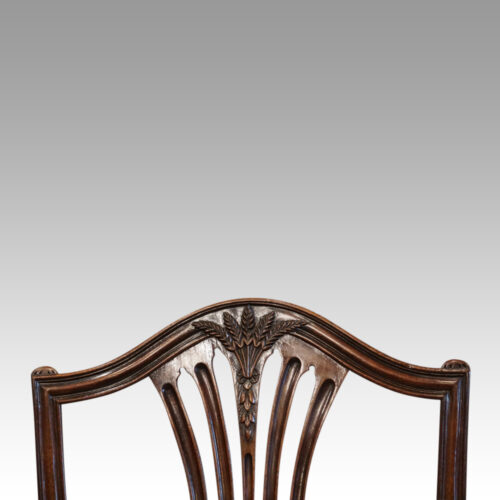 Harlequin set of 14 dining chairs plain toprail