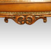 Large Victorian leather stool carving
