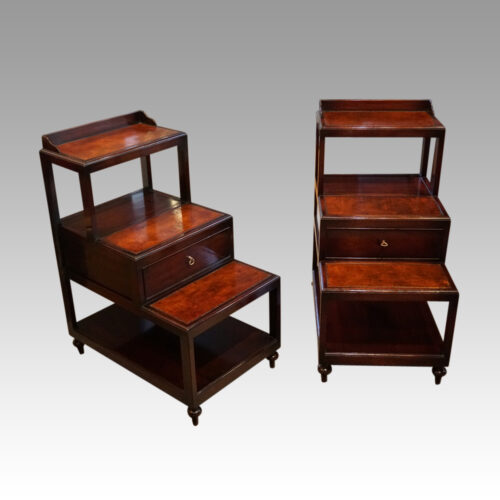 Pair of mahogany bedsides
