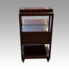 Pair of mahogany bedsides rear