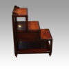 Pair of mahogany bedsides side view