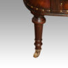 Pair of Victorian tub desk chairs front leg