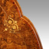 Victorian inlaid walnut loo table inlay detail