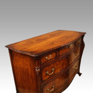 Walnut commode chest angle
