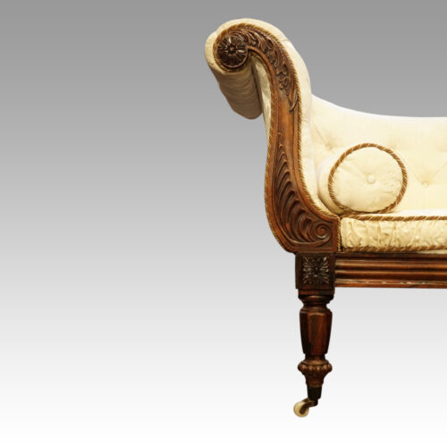 William IV rosewood chaise lounge end