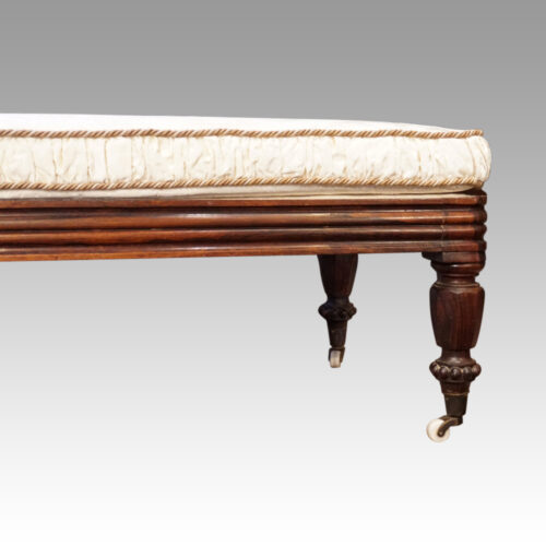 William IV rosewood chaise lounge leg