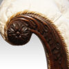 William IV rosewood chaise lounge scroll