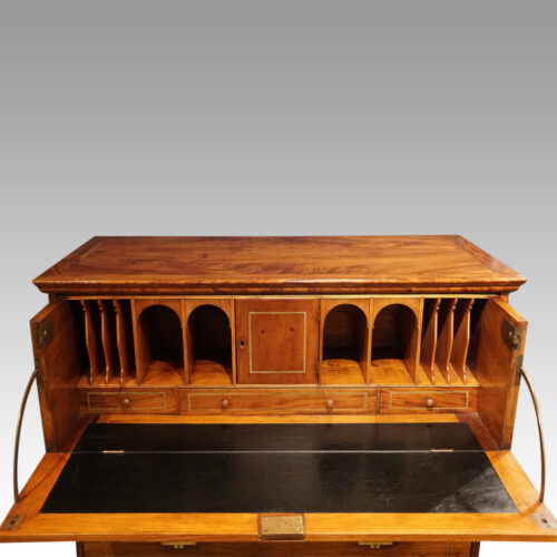 Anglo Indian campaign chest secretaire drawer