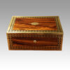 Antique mahogany cut brass box