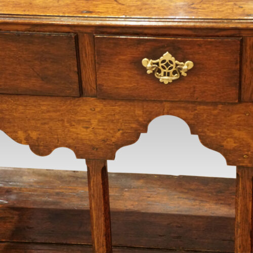 Antique oak arched dresser arched frieze