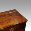 Antique oak arched dresser corner detail