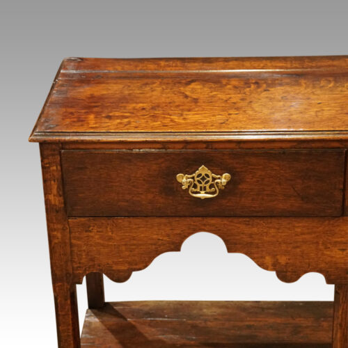 Antique oak arched dresser drawer