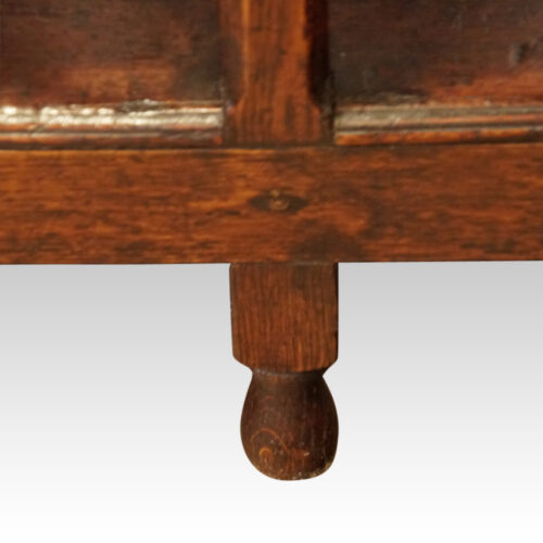Antique oak arched dresser foot