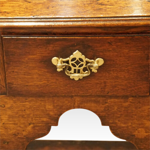 Antique oak arched dresser handle
