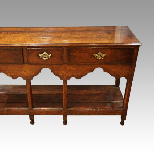Antique oak arched dresser legs